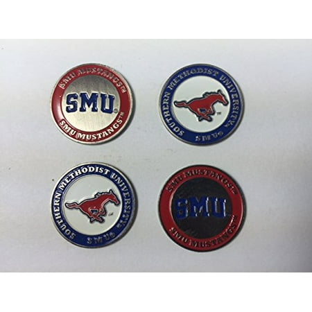 SMU Mustangs Golf Ball Markers 4-Pack (Best Golf Ball Marker)
