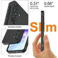 thumbnail image 4 of For Samsung Galaxy A55 5G Phone Case, Ebizware Shockproof Liquid Silicone Case Full-Body Protective Rugged Rubber Slim Cover with Microfiber Lining for Galaxy A55 5G (Black), 4 of 9