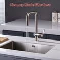thumbnail image 3 of SUMERAIN 304 Stainless Steel Lead Free Kitchen Faucet in Brushed Nickel, Kitchen Sink Faucet with Pull Down Sprayer, 3 of 12
