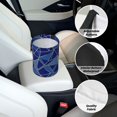thumbnail image 6 of Round Car Trash Can 7×5.9in Waterproof, Durable, Not Easy To Fade, Easy To Install And Disassemble To Prevent Interior Pollution Royalblue Geometric Lines_2, 6 of 7