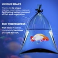 thumbnail image 4 of Clear Plastic Fish Bags, 9 x 18 Inch, 2 Mil Poly Fish Transport Bags, Pack of 1000, Unprinted Clear Poly Bag for Aquarium Species Transfer and Transport, 4 of 8