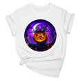 thumbnail image 6 of Tnhcen 2025 Women's Halloween Cute Cartoon Print Cotton T-Shirt - Loose Fit Casual Basics Plus Size S-2XL Soft Fall Festival Tops, 6 of 7