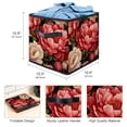 thumbnail image 3 of Peony Large Capacity Foldable Storage Basket with Handle 10.8"x10.5"x10.6" - Storage Bins, Storage Bin, Storage Box, 3 of 6