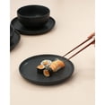 thumbnail image 5 of JoyJolt Mesa 6pc Stoneware 8" Salad plate set - Matte Black, 5 of 8