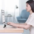 thumbnail image 3 of facefd ABS Laptop Stand Heavy Duty Self-adhesive Ergonomic Adjustable Universal Office Gaming Notebook Computer Elevator, 3 of 5