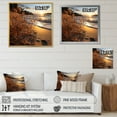 thumbnail image 4 of Designart "Sunset Breeze on the Beach IV" Nautical & Beach Floater Framed Wall Decor, 4 of 7