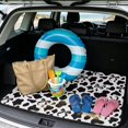 thumbnail image 2 of Yspwyqan Universal Car Trunk Mat 29" x 39", Cow Print Bow Grip-Backed Season-Resistant Trunk Mat, Cute Auto, Fit for Most Sedan SUV Wagon Models for Daily Use & Road Trips, 2 of 7