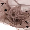 thumbnail image 4 of Sombrero de terre Verano Gorro de Cóctel Plegable con Banda Elástica Accesorio Decorativo para Mujer Dama Café ligero BLESIY Sombrero ancho de ala de mujer, 4 of 8