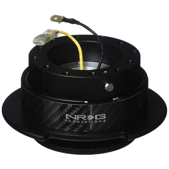 NRG Innovations SRK-250CF Quick Release Kit (Black/CF Ring)