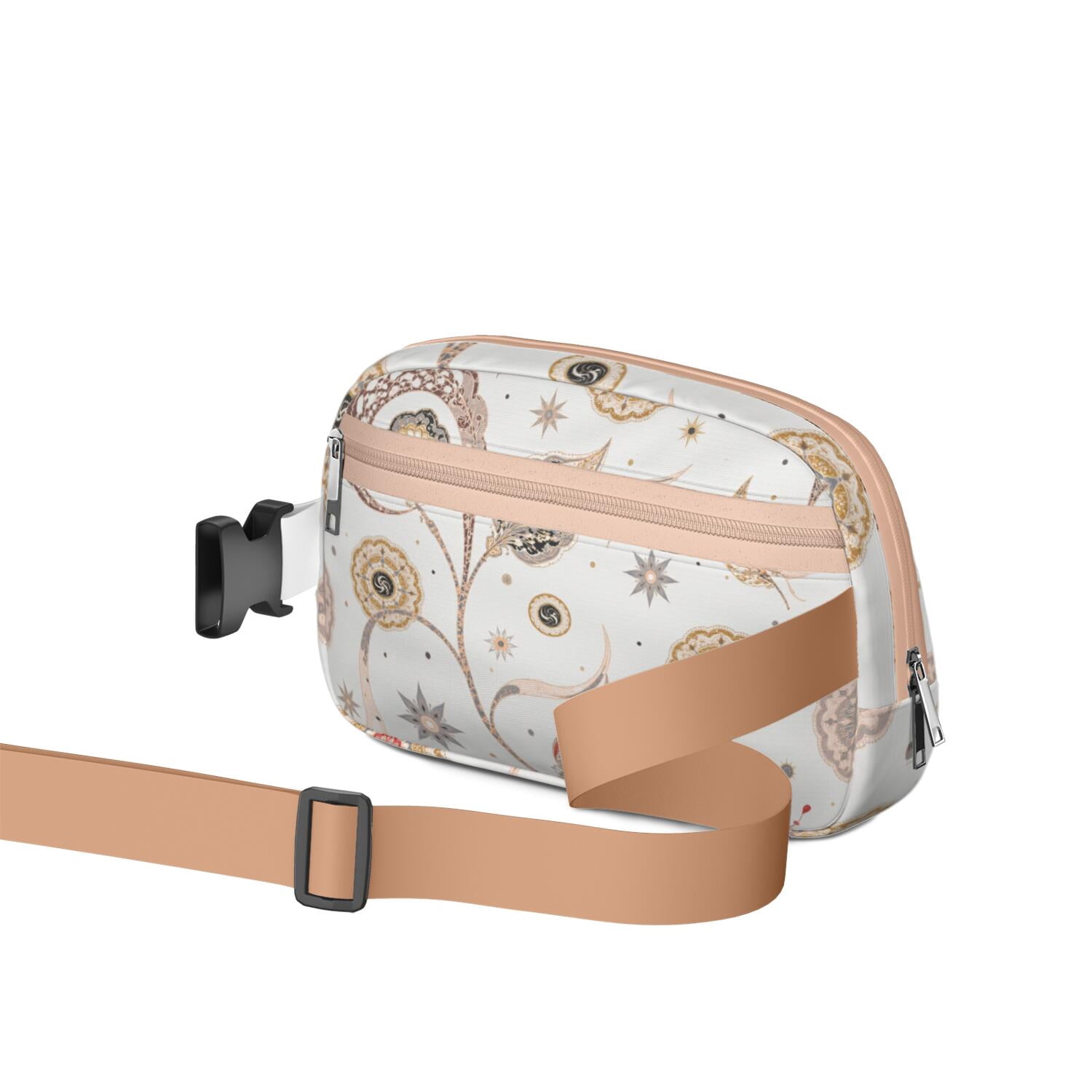 Crossbody Fanny Pack for Sports Enthusiasts Commuters Fashionable Waterproof Fanny Pack with Adjustable Strap for Casual Running Hiking Cycling Mandala Sporty Waist Pack