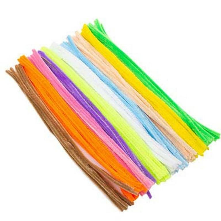 50/100Pcs 30cm Glitter Chenille Stems Pipe Cleaners Plush Tinsel Stems  Wired Sticks Kids Educational Toys Crafting DIY Craft Sup