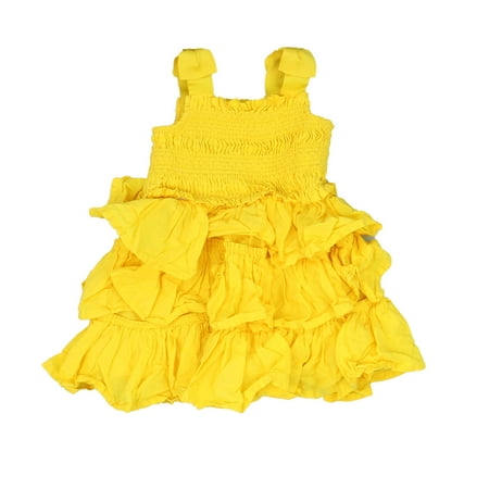 

Pre-owned Janie and Jack Girls Yellow Dress size: 3-6 Months