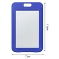 thumbnail image 5 of Homerr Card Holder Badge Sleeve 3Pcs ID Badge Holder with Double-Sided Horizontal Hard Transparent Plastic Case Office ID Card Protector Transparent Card Cover, 5 of 8