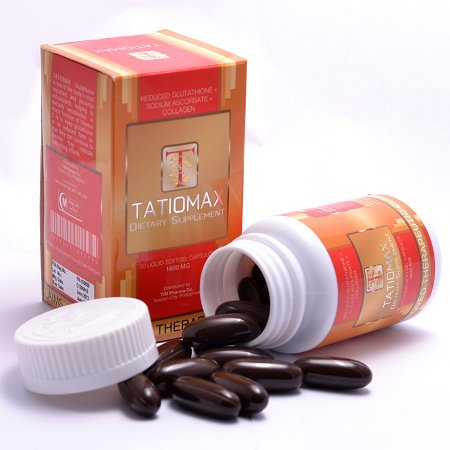 Tatiomax Reduced Glutathione + Collagen 1,600mg Whitening Capsule - SUPER (Best Glutathione Injection Whitening)