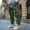 Green, variant on Men's Cargo Pants Retro Loose Fit Windproof Workwear Trousers for Outdoor Hiking Casual Comfort and Daily Activities