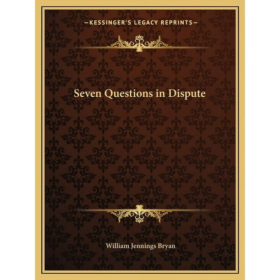 Seven Questions in Dispute (Paperback)