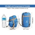 thumbnail image 2 of Saco de dormir REDCAMP ultraligero para mochileros, color azul, 2 of 9