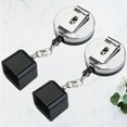 thumbnail image 2 of KAKOWELY Billiard chalk holder 2Pcs Retractable Snooker Clips Billiards Pool Cue Chalk Holder Black Number Eight Chalk Tip Holder for Snooker Billiard Accessories (Assorted Color)(Random Style), 2 of 4