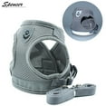 thumbnail image 3 of Spencer No Pull Dog Pet Harness Leash Set Reflective Adjustable No Choke Breathable Mesh Dog Vest Outdoor Walking Travel for Small Dogs Cats Pets "Gray,M", 3 of 11
