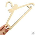 thumbnail image 6 of Raindrops Khaki Wooden Baby Clothes Hanger for Hanging Use Smooth Surface DIY Friendly Practical and, 6 of 8