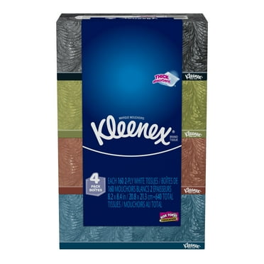 Kleenex Tissues, 2-Ply, 160 Count, Pack of 4