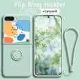 thumbnail image 2 of Funda Samsung Z Flip 5 Flip 4 Flip 3 Case de silicona líquida caso con anillo magnético titular libre soporte galaxy z flip 3 4 5 flip4, 2 of 4