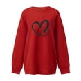 thumbnail image 3 of Aofany Women Sweatshirt Graphic Sweatshirts No Hood Casual Long Sleeve Round Neck Sweatshirts Love Printed Loose Top Sweatshirt For Women Loose Fit, 3 of 3