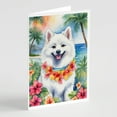 thumbnail image 2 of Brussels Griffon Luau Greeting Cards Pack of 8 7 in x 5 in, 2 of 30
