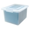 IRiS Letter Or Legal Size File Box, 14.26" x 18.08" x 10.82", Clear