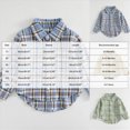 thumbnail image 3 of Futezty Toddler Boys Long Sleeve Button Down Plaid Flannel Shirt Baby Boy Collared Shirts Casual Tops 3M-5T, 3 of 4