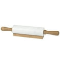 Creative Home Deluxe Genuine Marble 18" Length Rolling Pin w/Acacia