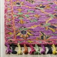 thumbnail image 2 of SAFAVIEH Blossom Abram Floral Mediallion Wool Fringed Area Rug, Purple/Multi, 2' x 3', 2 of 6