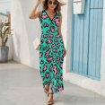 thumbnail image 6 of Leopard Print Pattern King Size Sleeveless Dress Dresses Summer Women Dresses Clothing Woman Dresses Dress, 6 of 7