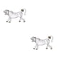 thumbnail image 3 of Wosthever Whisky Glass Tiger Shape Novelty Tequila for Kitchen Restaurant Claro 500 ml 2piezas, 3 of 4