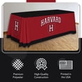 thumbnail image 3 of Harvard Crimson 6' College Sports Printed Table Throw - NCAA Licensed - Polyester Draped - School Tablecloth (Black, Red, White), 3 of 5