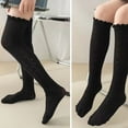 thumbnail image 6 of LYMAYTER Kids Girls Knee High Socks 3 Pairs Spring Summer Breathable Mesh Calf Socks Toddler Lace Thigh High Socks for 3-12 Years, 6 of 10
