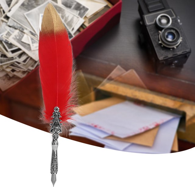 Pluma De Pluma De Inmersión Vintage De Larga Duración, Pluma De Pluma Retro, Para Oficina En Casa ANGGREK Otros