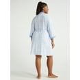 thumbnail image 4 of Joyspun Women's Knit Short Chemise and Robe Pajama Set, 2-Piece, Sizes S to 3X, 4 of 6