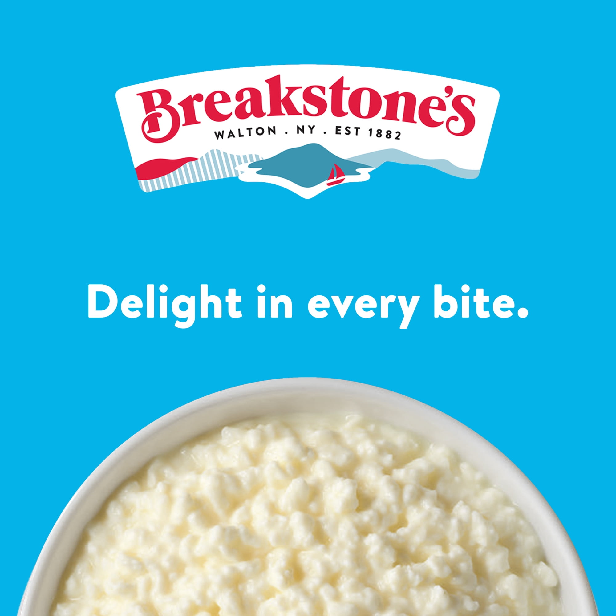 Breakstone's, Low-fat, Small Curd, Cottage Cheese with 2% Milkfat, 4 oz Cup, 4 Ct, Refrigerated