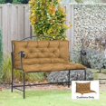 thumbnail image 2 of Outsunny Coussin de Banquette Patio Coussins de Siège Extérieur avec Dossier Brun, 2 of 10
