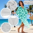 thumbnail image 7 of DISNIMO Kaftan Dresses for Women Leopard Printed Plus Size Swimsuit Coverup V Neck Batwing Sleeve Caftan Maxi Dress Lightweight Soft Bathing Suit Cover Ups, 7 of 7