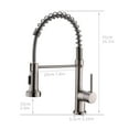 thumbnail image 2 of Kitchen Faucets with Pull Down Sprayer Bronze Brushed Nickel, 2 of 6