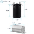 thumbnail image 4 of LUXRITE 3-Inch Cylinder Downlight Ceiling Spot Light 5CCT 15W, 1000 Lumens Dimmable ETL Listed Black 2 Pack, 4 of 7