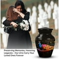 thumbnail image 4 of Peacock Cremation Urn Human Ashes - Memorial Keepsakes For Ashes - Cremation Urns For Ashes For Women 3Inch - Ashes Urns Human Remains Pack Of 1 - Ashes Holder - Funeral Burial Urns For Adult, 4 of 5