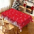 thumbnail image 2 of Nanqianyi Christmas Reindeer Forest Tablecloth,Waterproof Dining Party Table Cover,52x70 Inch, 2 of 6