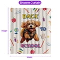thumbnail image 5 of Back to School Cute Goldendoodle Shower Curtain Doodle Dog Lover Gifts Idea Waterproof Bathroom Bathtub Curtain - 13010, 5 of 5
