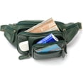 thumbnail image 2 of MARRANT Cangurera de Cuero Genuino para Hombre, Bolsa de Cintura Cruzada de Gran Capacidad con Múltiples Bolsillos con Zíper, Verde, 2 of 8