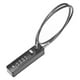 thumbnail image 1 of Cerraduras de Puerta Uxcell para Cercas Exteriores, Cerradura de Combinación de Cable de Acero de 23.6IN [Negro], 1 of 7