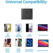 for Samsung Galaxy Fold MFLEL 45W USB-C Super Fast Charging Wall Charger - 45W TA w/ Cable, Black