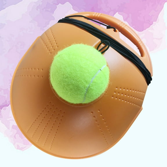 Worgeous Tennis Trainer Set Baseboard and Tennis Self-training Tool Equipment for Beginner and Intermediate Players (Orange)